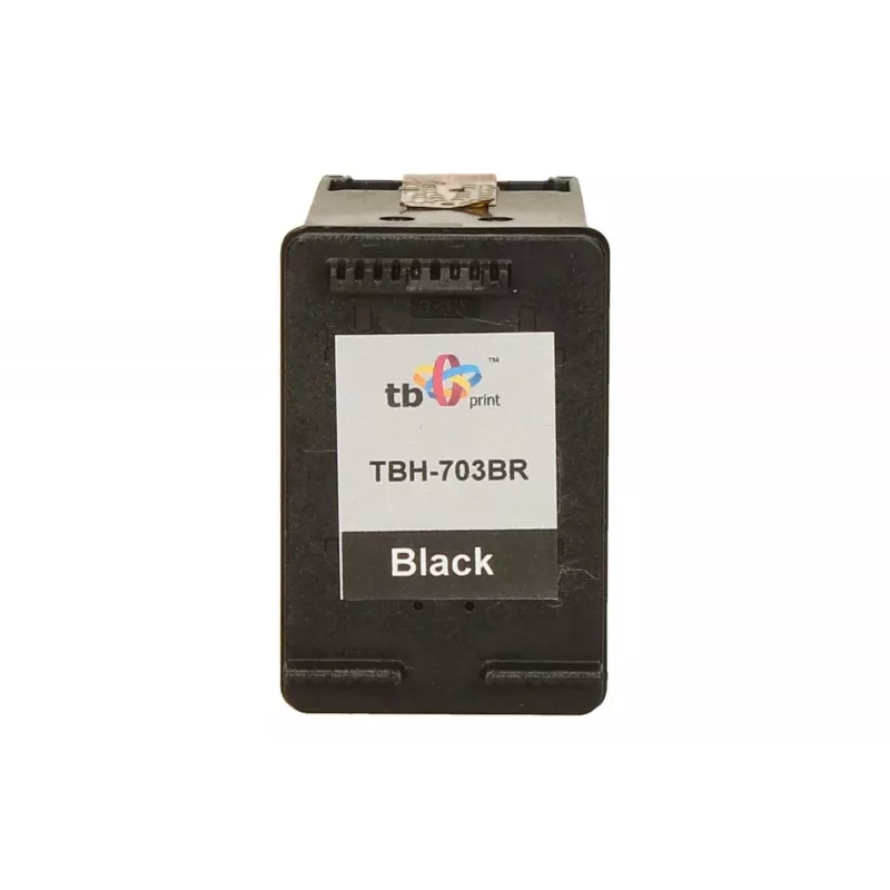 Print, Cartucce, Ink HP DJ D730/F735 Melns pārstrādāta TBH-703BR (HP Nr. 703 CD887AE)