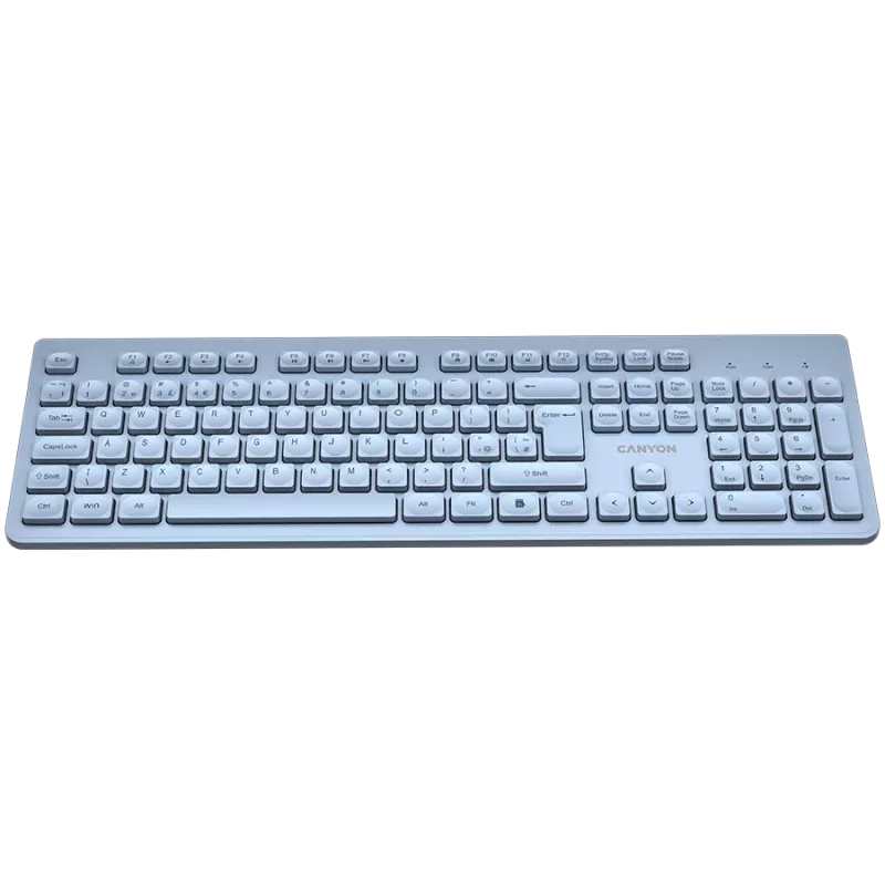 CANYON tastatūra HKB-W01 UK/US AAA bezvadu zila