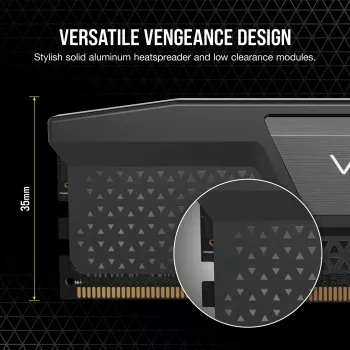 VENGEANCE® 48GB (2x24GB) DDR5 DRAM 7000MT/s CL36 atmiņas komplekts