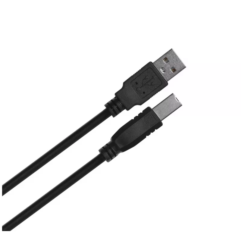 Lanberg CA-USBA-11CC-0010-BK USB kabelis 1 m 2.0 USB B Melns