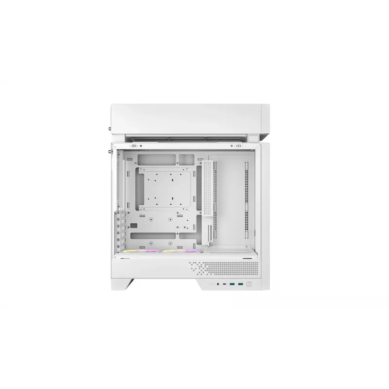 PC korpuss DeepCool CL660 WH Balts — ATX/Micro-ATX/Mini-ITX, rūdīts stikls, atbalsta ATX/PS2/SFX/SFX‑L barošanas blokus