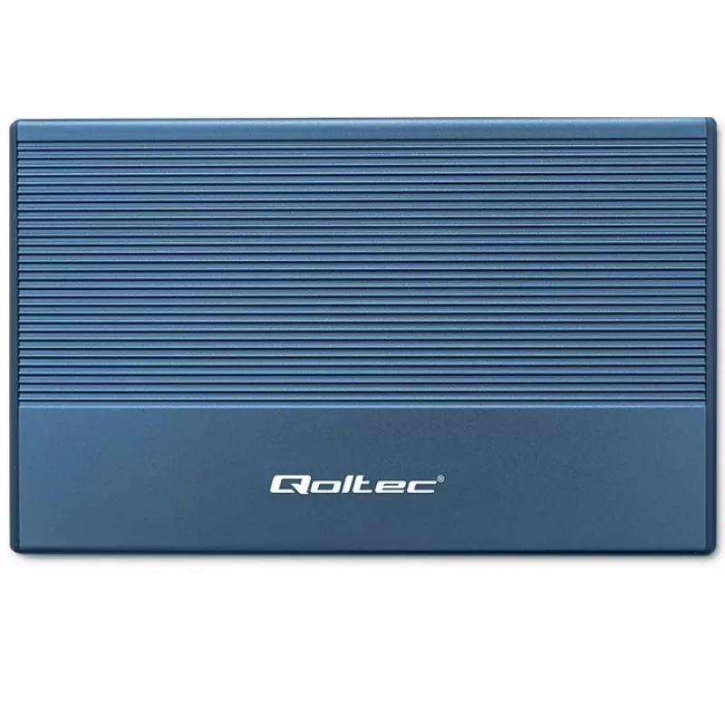 Ārējais 2,5 collu SSD/HDD korpuss QOLTEC 52276 USB 3.0 SATA līdz 2 TB