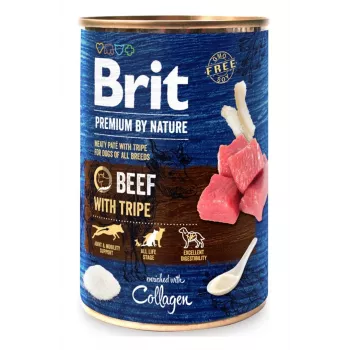 BRIT Premium by Nature Liellops ar tripe - mitrā suņu barība - 400 g