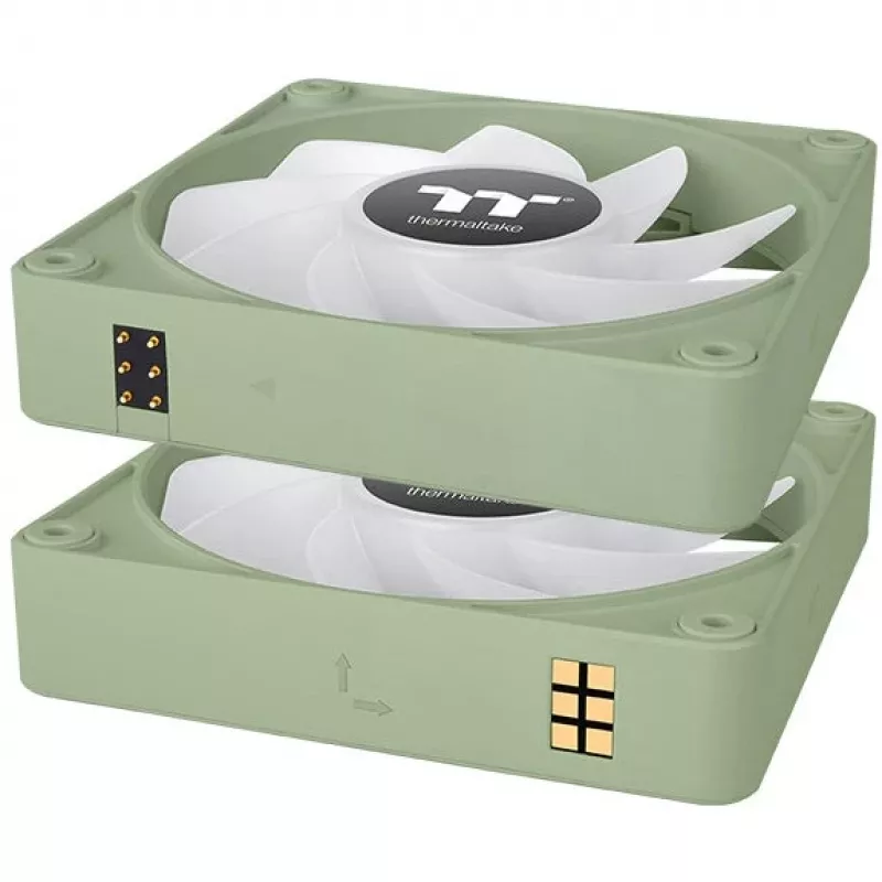 Thermaltake CT140 EX Reverse ARGB 140 mm ventilators 3 gab. komplekts - Matcha zaļš