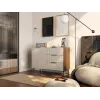 Kumode Cama Meble ALMERA 104x42x75 cm, riekstkoka/kašmira krāsā, 3 atvilktnes, skaidu plāksne