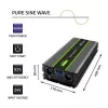 Qoltec 51923 Tīra sinusoīda invertors Monolith | 3000W | 6000W | 24V līdz 230V | LCD