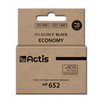 Saderīga ACTIS kasetne KH-652BKR — melna, pigmenta tinte 15 ml, standarta iznākums, atjaunota
