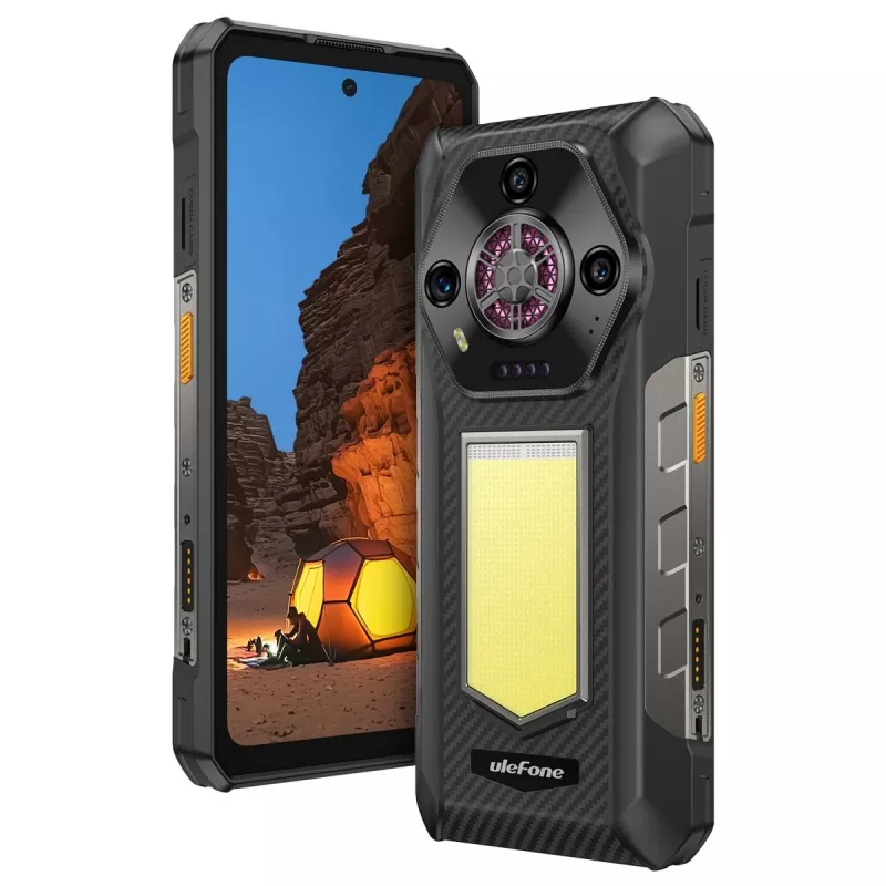 UleFone Armor 30 viedtālrunis, 12 GB RAM, 512 GB atmiņa, melns, energoefektivitātes klase A