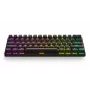 Mehāniskā spēļu klaviatūra STEELSERIES Apex Pro Mini Wireless — 60% formas faktors, USB + RF bezvadu + Bluetooth, QWERTY US, melna