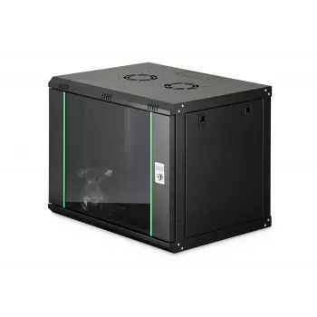 Pie sienas stiprināms skapītis DIGITUS Dynamic-N 9U, 600x450 mm (PxDz), IP20, atslēgas slēdzene, nesamontēts