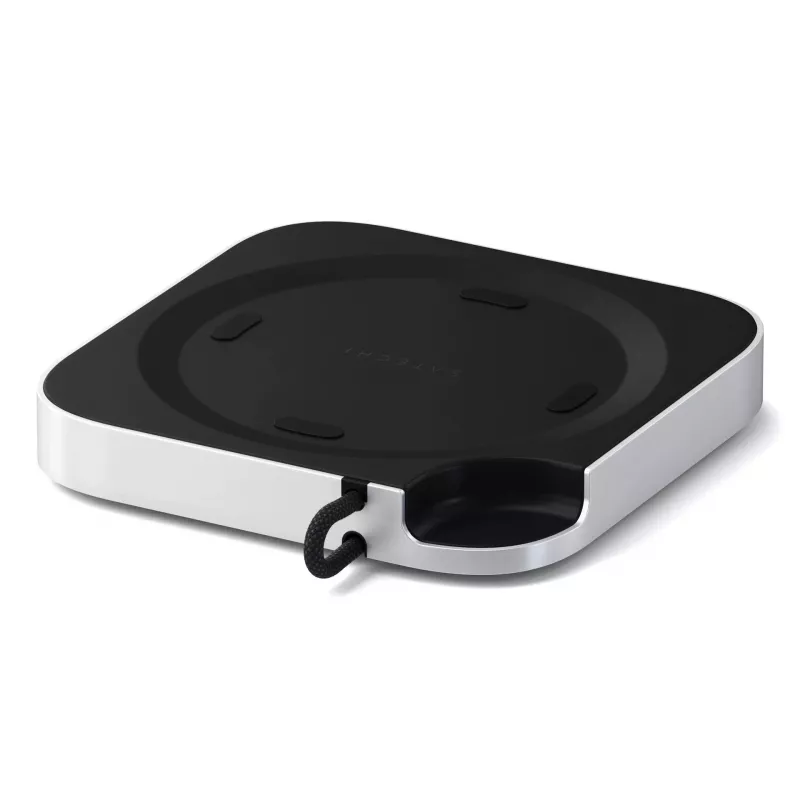 Satechi klēpjdatora dokstacija/portu replikators ST-GNMMES — vadu USB 3.2 Gen 2 Type-C centrmezgls, USB-A un SD, Sudraba