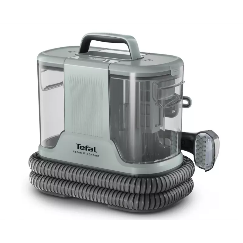 Pārnēsājams traipu tīrītājs Tefal Clean It Compact Pet IZ3020F0 — rokas mīksto mēbeļu un mājdzīvnieku traipu tīrītājs