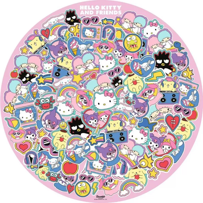 Puzle Ravensburger Hello Kitty and Friends — 500 gab., apaļa