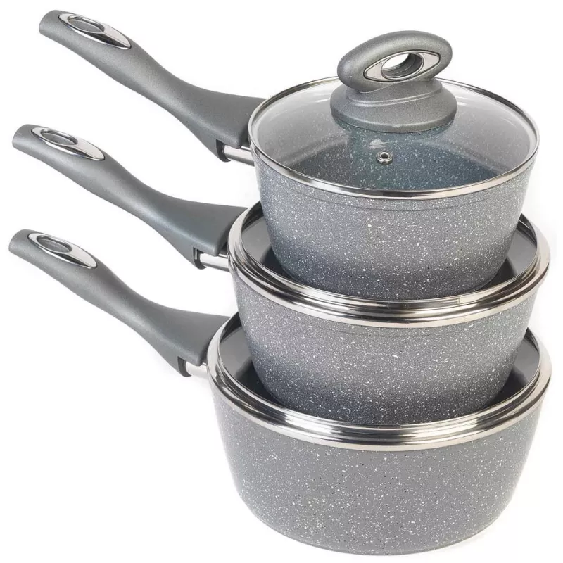 Katlu komplekts Salter BW02986G1EU7 — 3 gab. katli 16 cm, 18 cm, 20 cm