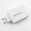 Lādētājs QOLTEC 100W GaN USB-C Dual PD 5–20V 1.5–5A, 2×USB-C
