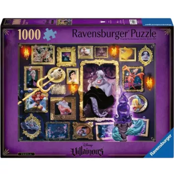Puzle Ravensburger Villainous Ursula 1000 gabaliņu, 1000 gabaliņu Ravensburger puzle