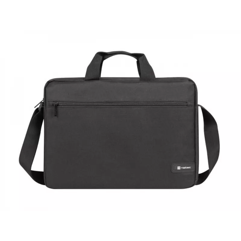 Portfelis NATEC Wallaroo 39,6 cm (15,6 collas) — poliestera klēpjdatora portfelis, piemērots 15,6 collu ekrāniem, melns