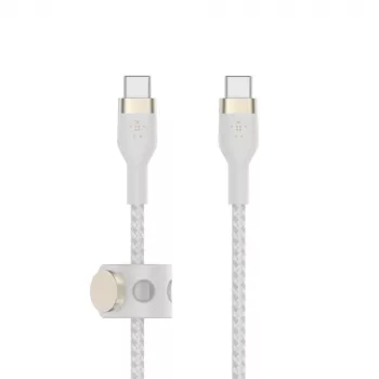 Belkin BOOSTCHARGE PRO Flex USB kabelis 1 m USB 2.0 USB C balts (CAB011BT1MWH)