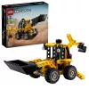 Konstrukciju komplekts LEGO Technic Backhoe Loader 42197 — šarnīrveida stūre, strādājošs iekrāvējs, 104 gab., ieteicamais vecums 7+