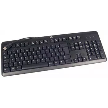 HP 672647-043 klaviatūra birojam USB QWERTZ vācu Melna