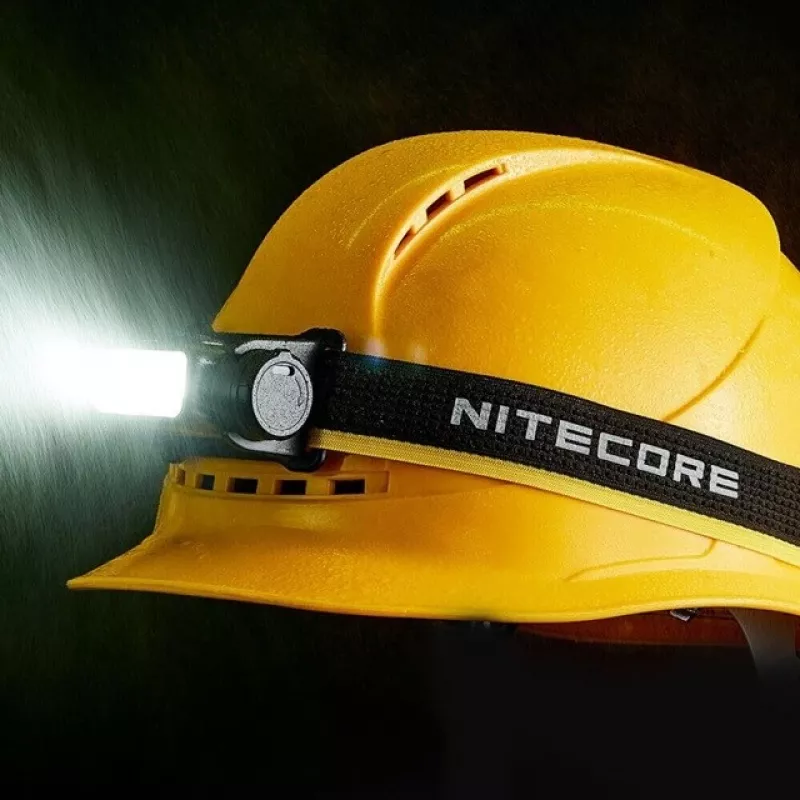 Galvas lukturis Nitecore NU53 — uzlādējams brīvroku apgaismojums, kompakts dizains