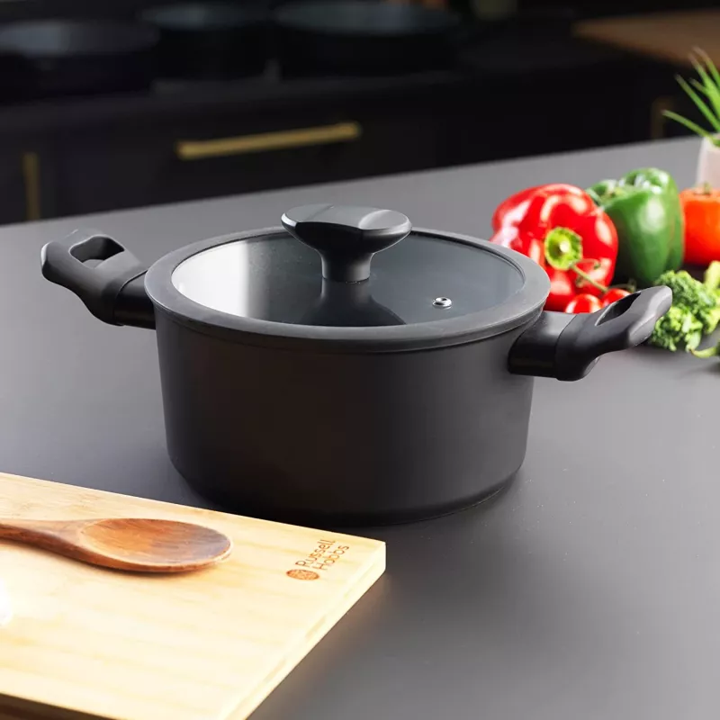 Katls Russell Hobbs RH01863EU7 20 cm Crystaltech nerūsējošais tērauds stikla vāks