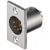 Wentronic Goobay Microfon-Einbaustecker mit vergoldeten Kontakten - 5 polig (11966)