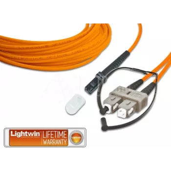 Lightwin augstas kvalitātes dupleksais LWL komutācijas kabelis, MM OM2, MTRJ - SC LWL komutācijas kabelis (LDP-50 MTRJ-SC 3.0)