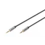 Digitus Audio savienojuma kabelis 3,5 mm ligzda–3,5 mm ligzda 1,8 m melns