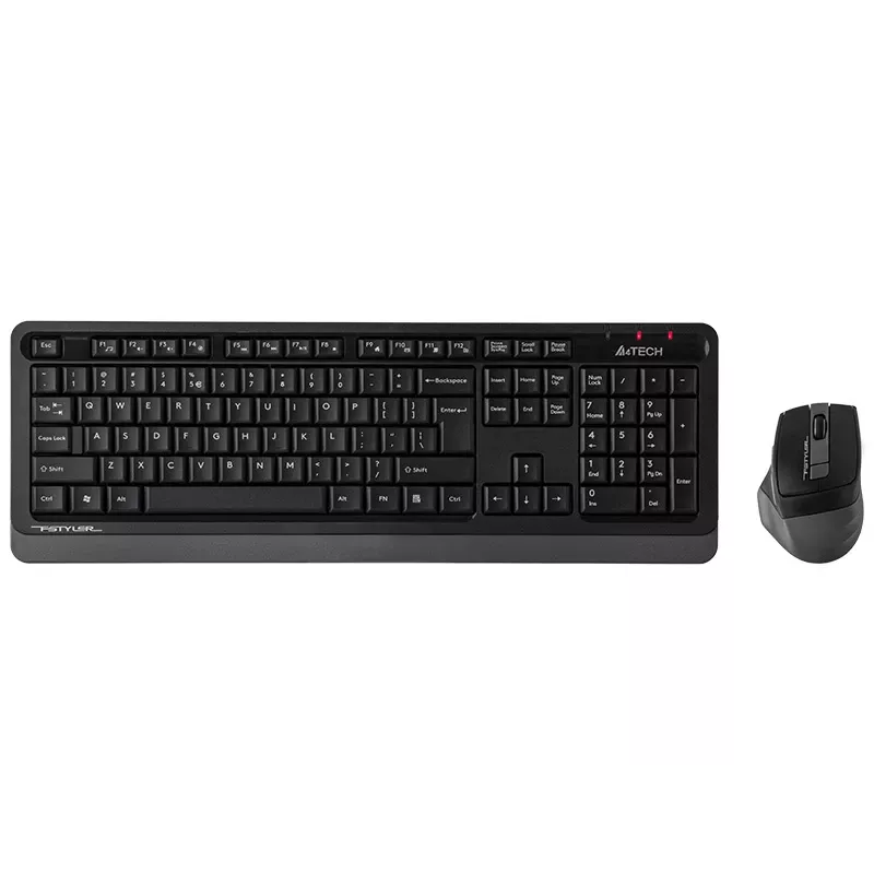 Bezvadu pele A4Tech FStyler 47478 2.4G Nano pelēka ergonomiska dizaina