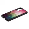 Aizsargājošs tālruņa maciņš iKins Samsung Galaxy S20 — ūdensziedu raksts, melns