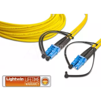 Lightwin LDP-09 LC-LC 5.0 optiskās šķiedras kabelis 5 m dzeltens (LDP-09 LC-LC 5.0)