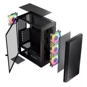 Logic ARAMIS ARGB MINIDI USB 3.0 korpuss melns