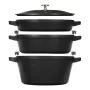 Staub La Cocotte 4,2 L apaļš čuguna sautējuma trauks