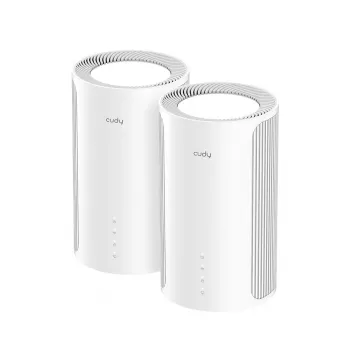 Cudy M11000 Tri-band (2.4 GHz / 5 GHz / 6 GHz) Wi-Fi 7 (802.11be) balts 4 iekšējās antenas