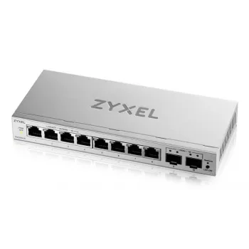 Pārvaldāms L2 Gigabit slēdzis Zyxel GS1200-10v3 — 8 x Gigabit (10/100/1000), 20 Gbps, MAC 4000, darbvirsmas, pelēks