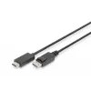 Adapterkabelis Displayport 1.2 ar fiksatoru 4K 60Hz UHD Tip DP/HDMI A M/M melns 2 m