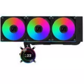 Lian Li GA II Hydroshift II LCD-C 360CL procesora viss vienā šķidruma dzesētājs 12 cm Melns 1 gab.