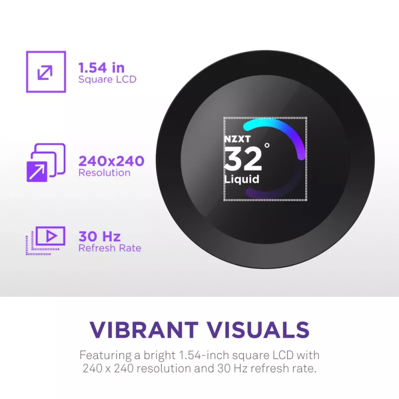 Viss vienā šķidruma dzesētājs NZXT Kraken Plus 280 14 cm melns