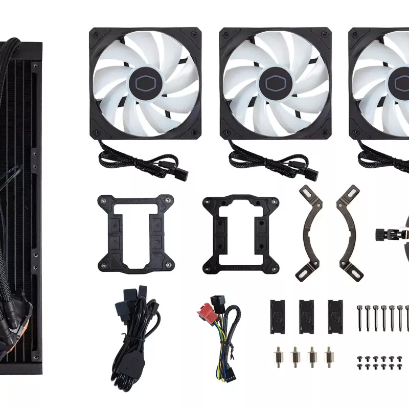 Šķidruma dzesēšanas komplekts Cooler Master MasterLiquid 360L Core ARGB 12 cm Melns