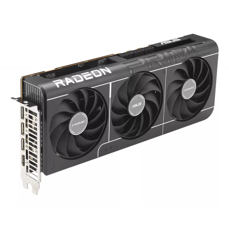 Grafikas karte ASUS PRIME RX 9070 XT 16GB GDDR6 PCIe 5.0, 256-bit, 3x DisplayPort 2.1a, HDMI 2.1b, 3x8-pin, 312×130×50 mm