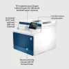 HP Color LaserJet Pro MFP 4302fdw printeris, lāzeris, krāsu druka, 600 x 600 DPI, A4, tiešā druka, zils, balts
