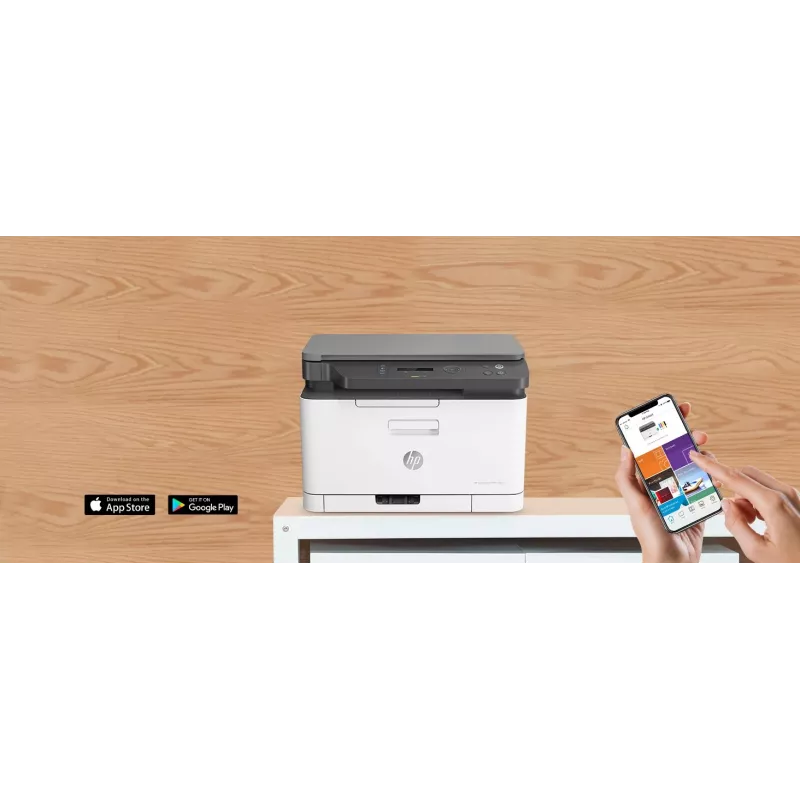 Daudzfunkciju lāzerprinteris HP Color Laser MFP 178nw — Krāsu druka, A4, 18 lpp/min (m/b), Wi‑Fi, Ethernet, Dupleksā skenēšana