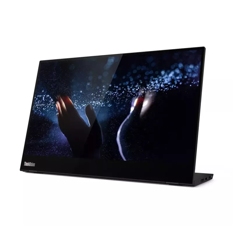 Lenovo ThinkVision M14t datora monitors 35,6 cm (14 collu) 1920 x 1080 pikseļi Full HD LED Skārienekrāns Melns