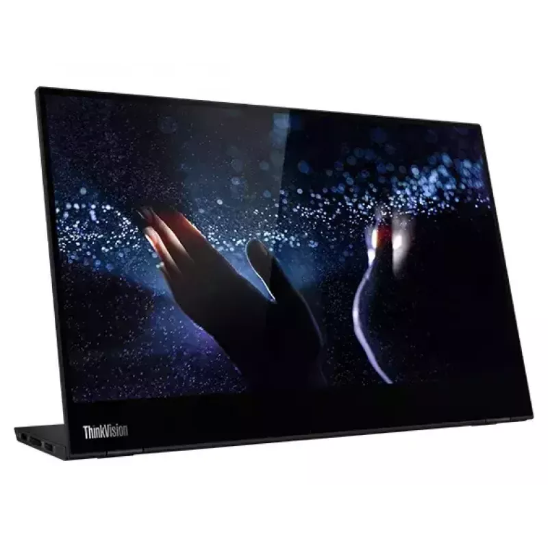 Lenovo ThinkVision M14t datora monitors 35,6 cm (14 collu) 1920 x 1080 pikseļi Full HD LED Skārienekrāns Melns