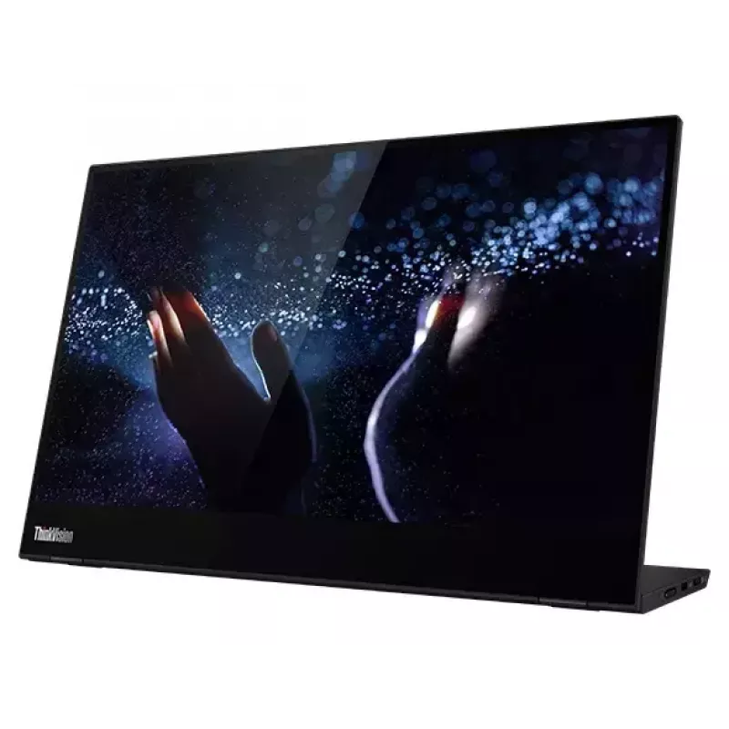 Lenovo ThinkVision M14t datora monitors 35,6 cm (14 collu) 1920 x 1080 pikseļi Full HD LED Skārienekrāns Melns
