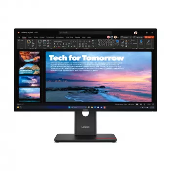 Lenovo ThinkVision T27QD-40 monitors, 68,6 cm (27 collas), 2560 x 1440 pikseļi, Wide Quad HD, LED, 6 ms, melns