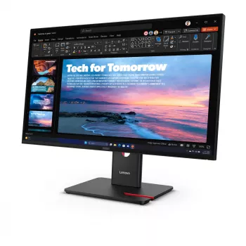Lenovo ThinkVision T27QD-40 monitors, 68,6 cm (27 collas), 2560 x 1440 pikseļi, Wide Quad HD, LED, 6 ms, melns