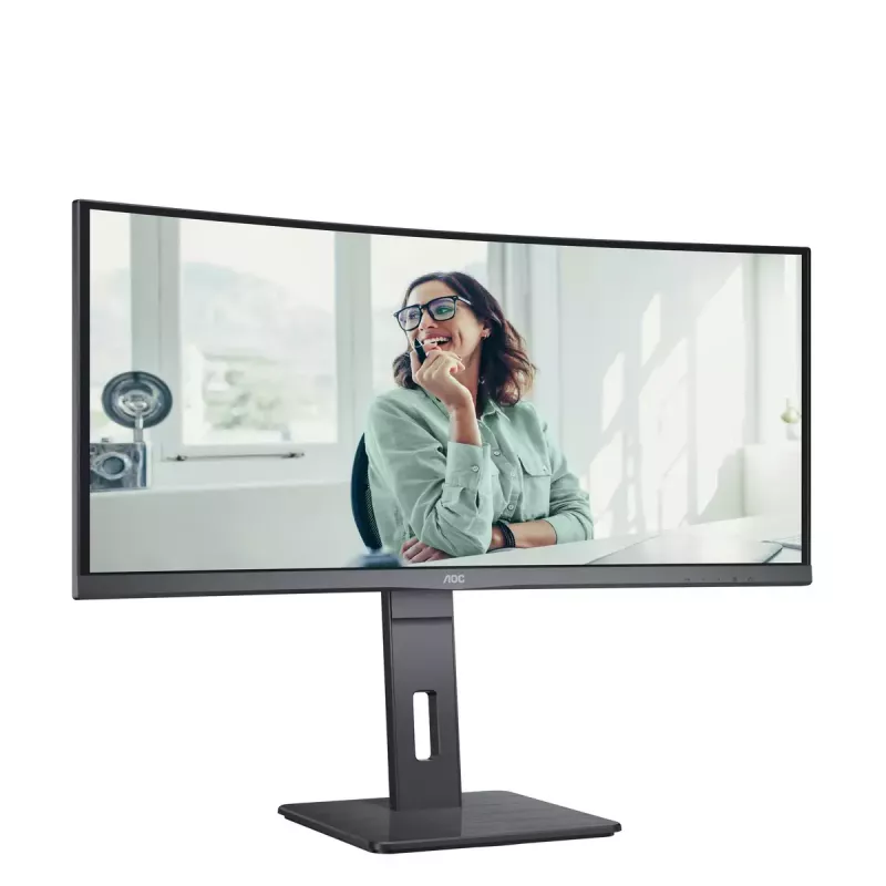 AOC CU34P3CV datora monitors 86,4 cm (34 colli) 3440 x 1440 pikseļi UltraWide Quad HD LED Melns