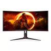 AOC CU34G2XP/BK 34 collu VA monitors, 3440×1440, 21:9, 180 Hz, 1 ms, 2×HDMI, melns